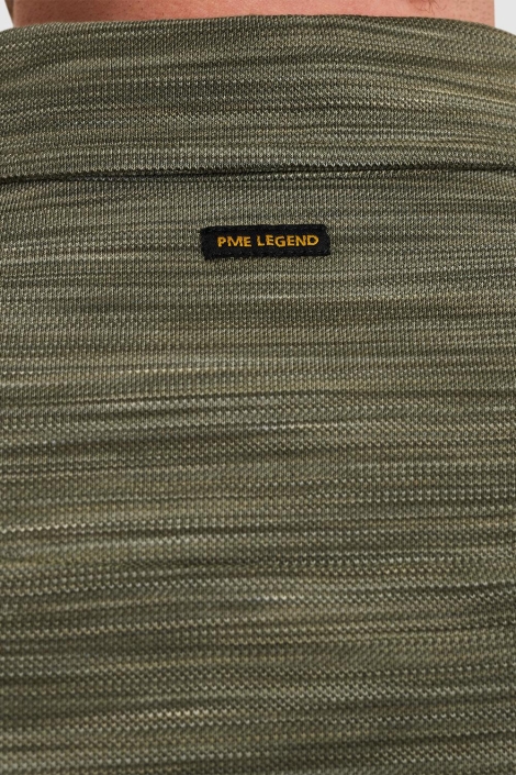 PME legend short sleeve polo stripe space dye